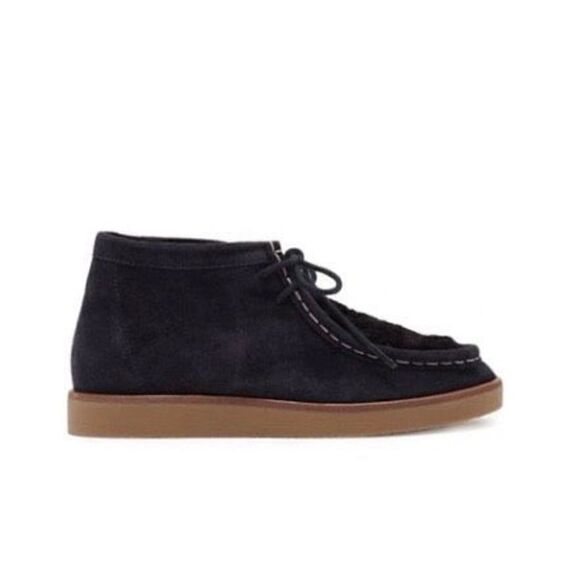 The Great The Trooper Chukka Boot in Midnight Black Shearling NWOB Size 7 - Picture 2 of 9